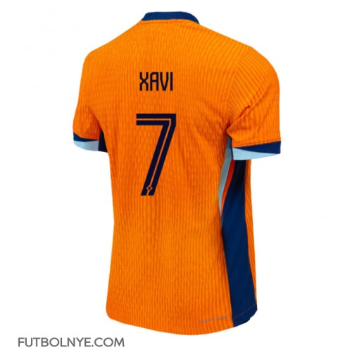 Camiseta Países Bajos Xavi Simons #7 Primera Equipación Eurocopa 2024 manga corta